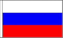 Russia Hand Waving Flags